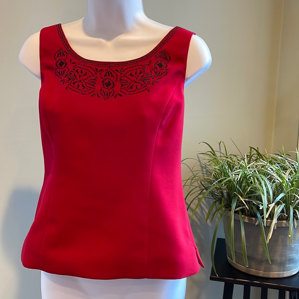 Kasper Embroidered Top Suit Separate